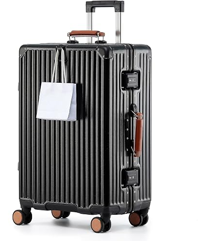 Amazon.com | HotWay 20 Inch Carry On Luggage with Leather Handle